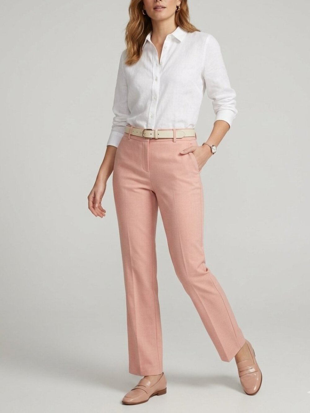 RW&CO Dusty Pink Flare Leg Long Pants